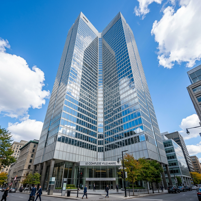Torre de vidrio después del lavado